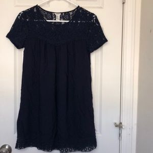 NAVY SHIFT DRESS